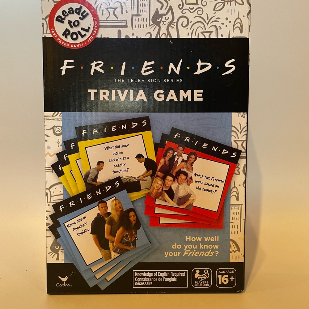 NWOT- ‘FRIENDS’ TRIVIA GAME.